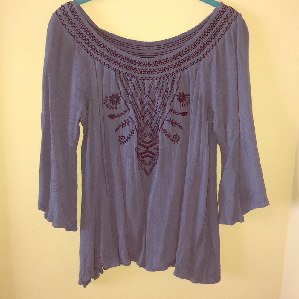 Off the shoulder blouse